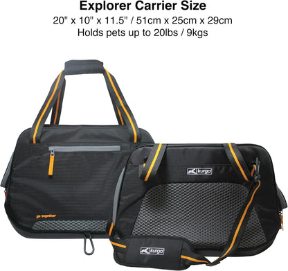 Explorer Dog Carrier Bag, Black