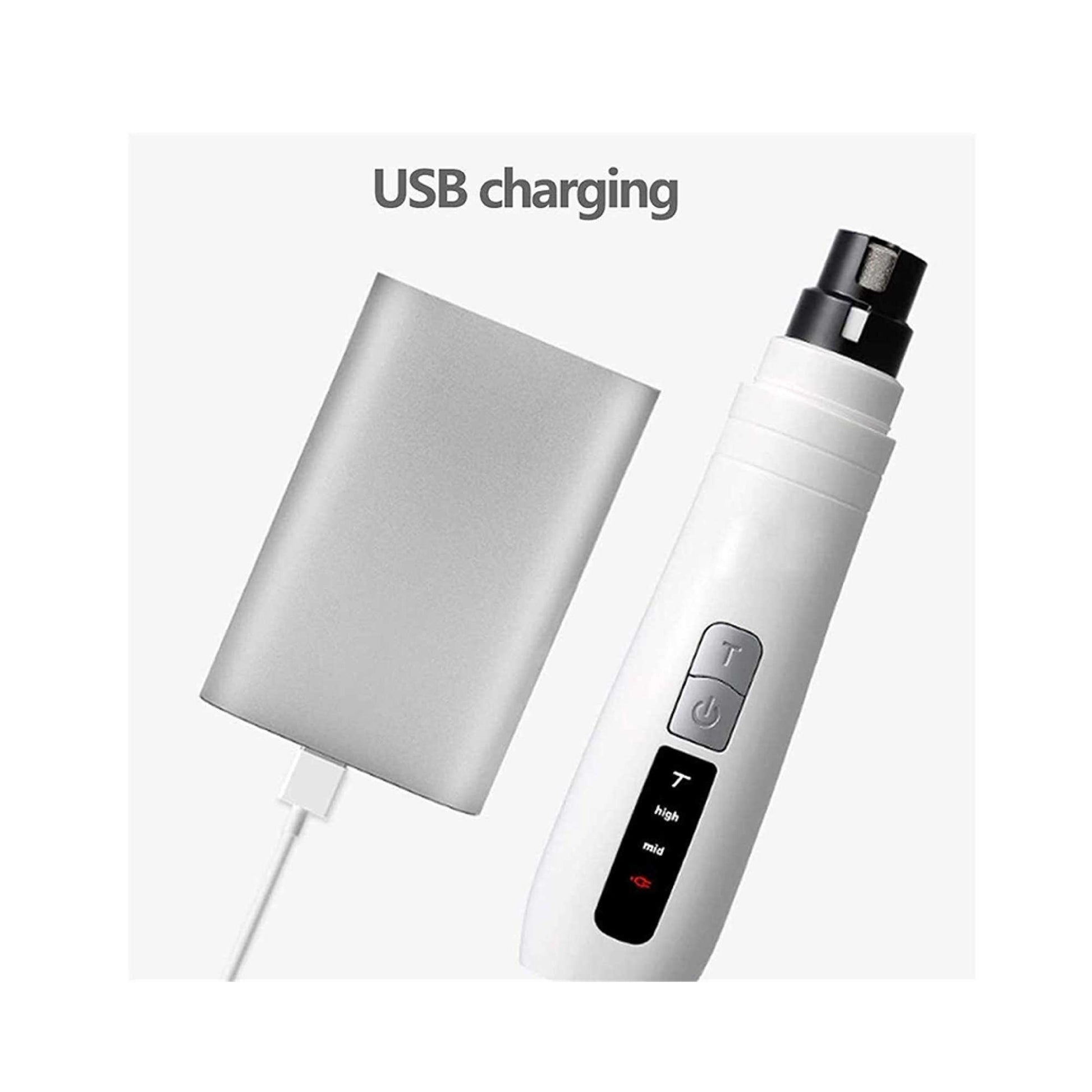 Ultimate Pet Nail Grinder - Electric Trimmer for Dogs & Cats with Turbo Rechargeable Power