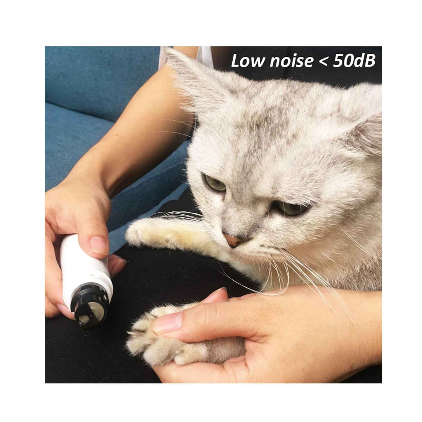 Ultimate Pet Nail Grinder - Electric Trimmer for Dogs & Cats with Turbo Rechargeable Power