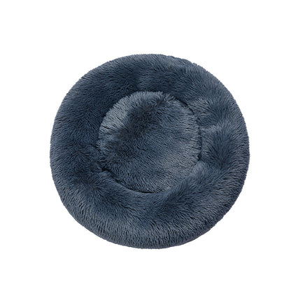 Pawz Dog Calming Bed Warm Soft Plush Thicker round Comfy Sleeping Large Washable